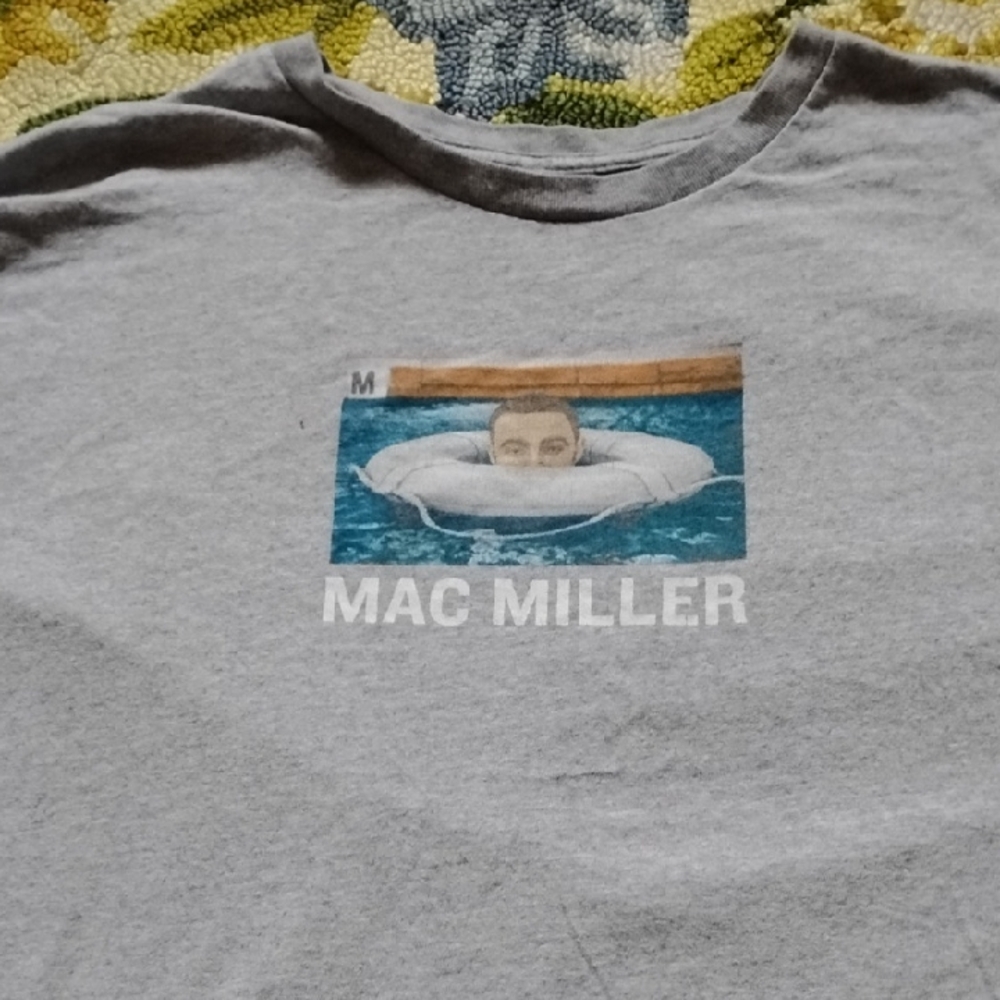 Men's Gray XL Mac Miller Authentic Rap Music Band Album Concert Shirt